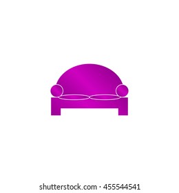 Comfortable sofa Icons. Flat design style eps 10