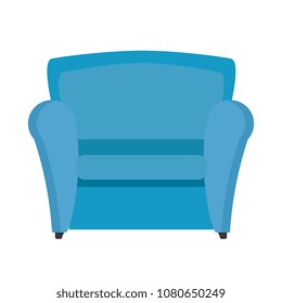 comfortable sofa isolated icon