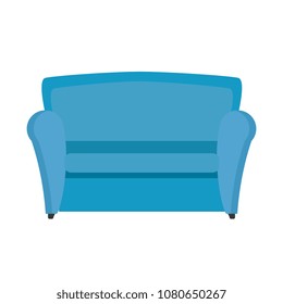 comfortable sofa isolated icon