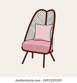 Comfortable sofas. Luxury couch for apartment, comfort sofa models and modern house sofas illustration