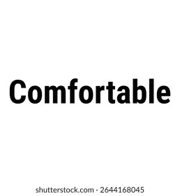 texto confortável para impressão de camiseta e outro uso em fundo branco.