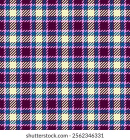 Comfortable texture pattern textile, english plaid vector background. Kitchen tartan check seamless fabric in dark and cyan colors palette.