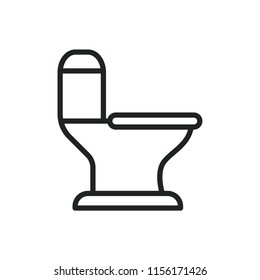 Toilet Bowl Icon Flat Stock Vector (Royalty Free) 1378556315