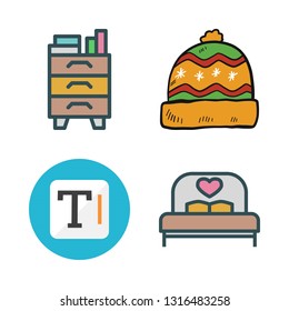 comfortable vector icon set
