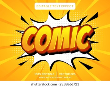 comic 3D text effect template