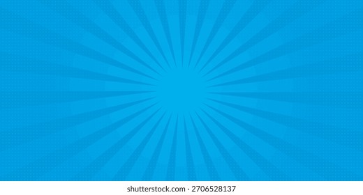 Comic abstract background. Pop art texture. Starburst cartoon style. Anime design with explosion effect for print simple