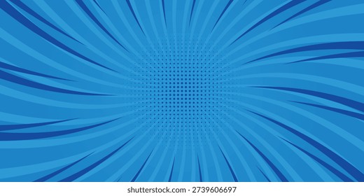 Fondo azul abstracto cómico