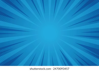 Comic abstract blue background - Comic Syle