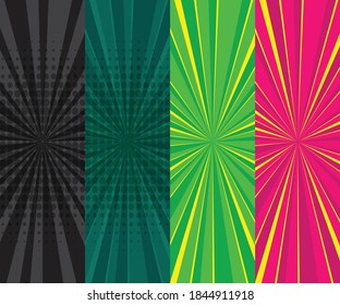 Fondo del vector colorido abstracto del cómic 