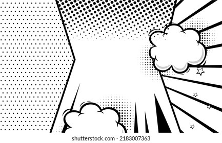 Comic abstract old page scene background 
