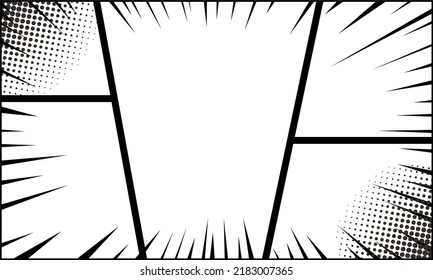 Comic abstract old page scene background 