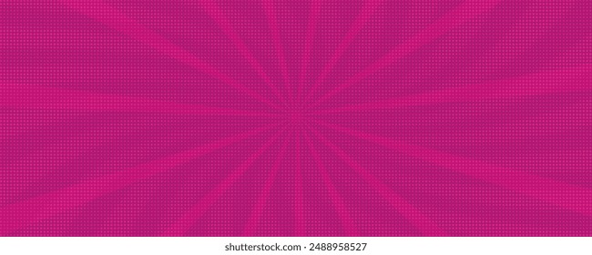 Comic abstract pink background design with dot halftone