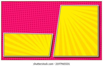 Comic abstract pop art blank background