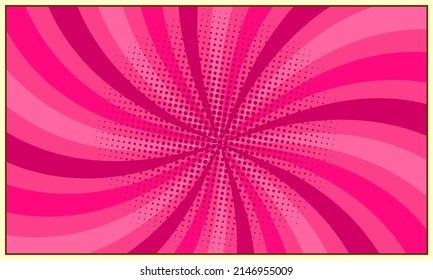 Comic abstract radial pink background 