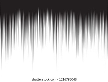 Comic Action Lines. Manga Or Anime Graphic Texture. Black And White Vector Background