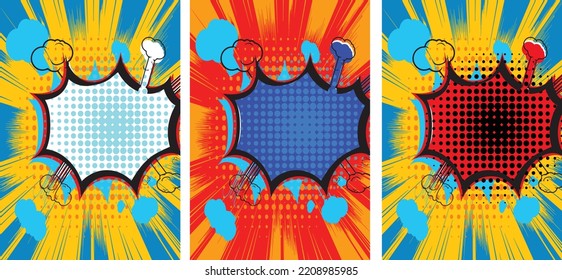 Comic Art book cover design