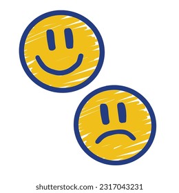 Comic art two emoji ,good for graphic design resources, posters, pamflets, stickers, prints, books title, and more.