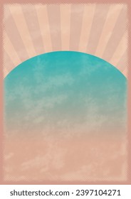Comic-Layoutbild-Aufkleber bunt mit Strahlen auf zartem, glänzendem Hintergrund für die Gestaltung von Plakaten im Retro-Stil, Vektorgrafik