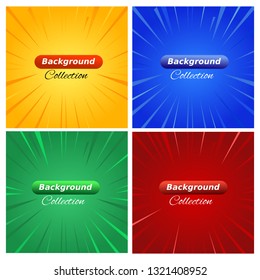 Comic background banner effect collection for poster, flyer, etc.