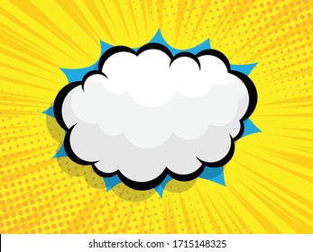 comic background with blank boom speech bubble