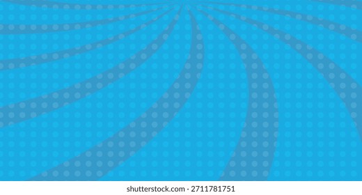 Fondo cómico Azul. Textura de arte Pop. Estilo de dibujos animados Starburst. ilustración.