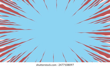 Comic background in blue and red. Perfect for comic, presentation, advertising and film templates