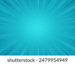 Comic background design with blue color