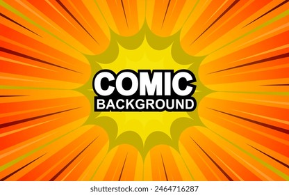 Comic background design pop art illustration
