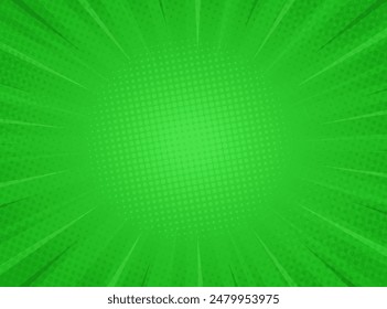 Diseños de fondo cómico con color verde
