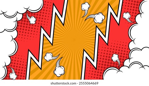 Comic background designs with various colors