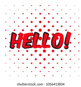 Comic background with emotions and text. Pop art. Vector bright dynamic cartoon illustrations isolated on white background.