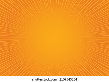 comic background halftone dots yellow color.  retro sunburst effect