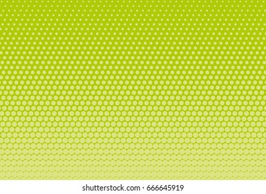 Comic background. Halftone dotted retro pattern with circles, dots, design element for web banners, posters, cards, wallpapers, backdrops, sites. Pop art style. Vector illustration Green color