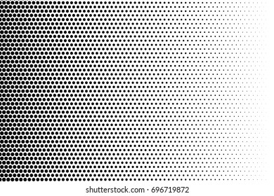 Comic background. Halftone dotted retro pattern with circles, dots, design element for web banners, posters, cards, wallpapers, backdrops, sites. Pop art style. Vector illustration. Black and white