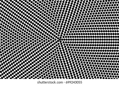 Comic background. Halftone dotted retro pattern with circles, dots, design element for web banners, posters, cards, wallpapers, backdrops, sites. Pop art style. Vector illustration. Black and white