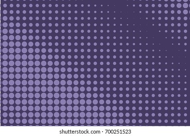 Comic background. Monochrome halftone background. Indigo, dark blue and purple color. Panels with dots, points, circles, rounds. Design element for web banners, posters, cards, wallpaper, sites.  