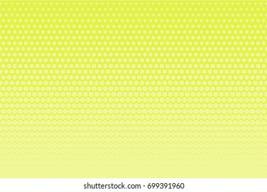 Comic background. Monochrome halftone background. Light green, yellow color. Panels with dots, points, circles, rounds. Design element for web banners, posters, cards, wallpaper, sites.  