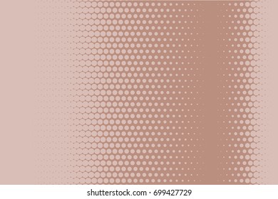 Comic background. Monochrome halftone background. Light brown, pink-beige, cream color. Panels with dots, points, circles, rounds. Design element for web banners, posters, cards, wallpaper, sites. 