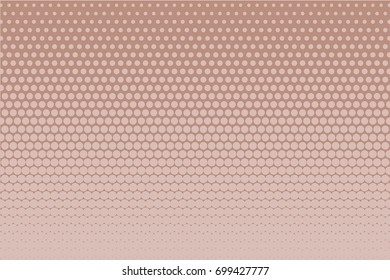 Comic background. Monochrome halftone background. Light brown, pink-beige, cream color. Panels with dots, points, circles, rounds. Design element for web banners, posters, cards, wallpaper, sites. 