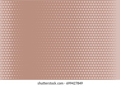 Comic background. Monochrome halftone background. Light brown, pink-beige, cream color. Panels with dots, points, circles, rounds. Design element for web banners, posters, cards, wallpaper, sites. 