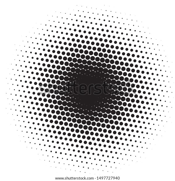 Comic Background Pattern Circles Halftone Dotted Stock Vector (Royalty ...