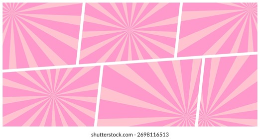 komischer Hintergrund rosa. Comic-Pop Art