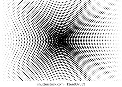 Comic background. Pop art style. Pattern with circles, halftone dotted backdrop. Radiating from the center starburst, sun burst rays, lines. Design for web banners, Wallpaper,sites Vector illustration
