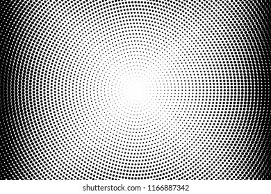Comic background. Pop art style. Pattern with circles, halftone dotted backdrop. Radiating from the center starburst, sun burst rays, lines. Design for web banners, Wallpaper,sites Vector illustration