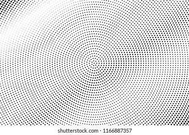 Comic background. Pop art style. Pattern with circles, halftone dotted backdrop. Radiating from the center starburst, sun burst rays, lines. Design for web banners, Wallpaper,sites Vector illustration