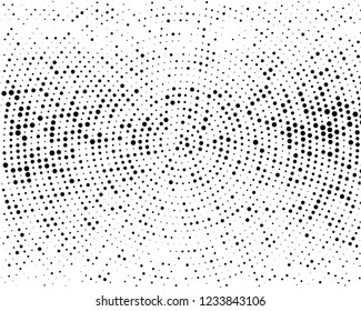 Comic background. Pop art style. Pattern with circles, halftone dotted backdrop. Radiating from the center points of different scale, lines. Design for web banners, Wallpaper,sites Vector illustration