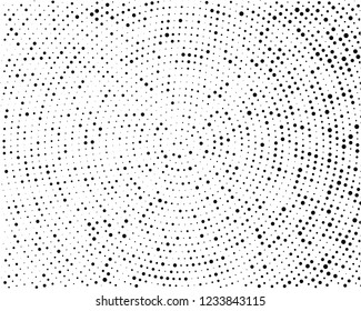 Comic background. Pop art style. Pattern with circles, halftone dotted backdrop. Radiating from the center points of different scale, lines. Design for web banners, Wallpaper,sites Vector illustration
