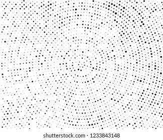 Comic background. Pop art style. Pattern with circles, halftone dotted backdrop. Radiating from the center points of different scale, lines. Design for web banners, Wallpaper,sites Vector illustration