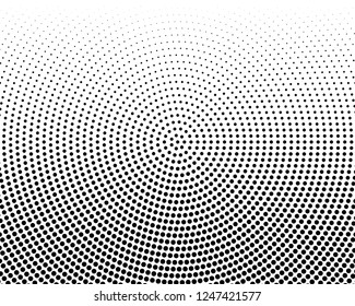 Comic background. Pop art style. Pattern with circles, halftone dotted backdrop. Radiating from the center starburst, sun burst rays, lines. Design for web banners, Wallpaper,sites Vector illustration