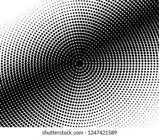 Comic background. Pop art style. Pattern with circles, halftone dotted backdrop. Radiating from the center starburst, sun burst rays, lines. Design for web banners, Wallpaper,sites Vector illustration